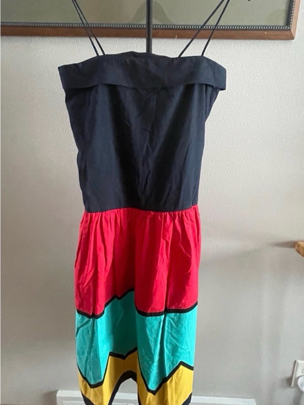 Vintage 1990s Michael Albert tiered dress. 100% cotton, and size 4.